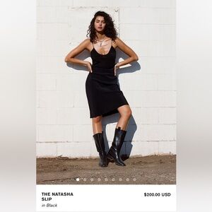 The Natasha Slip- Black Dress